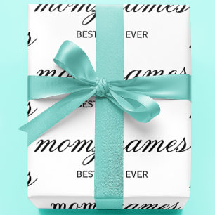 Persoonlijke 'Beste Moeder Ooit' Calligrafie Naam Cadeaupapier