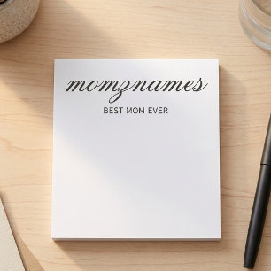Persoonlijke 'Beste Moeder Ooit' Calligrafie Naam Notitieblok