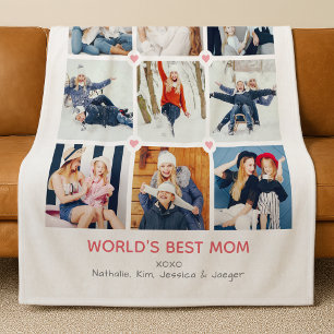 Persoonlijke 'Beste Moeder van de Wereld' met 9 fo Fleece Deken