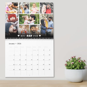 Persoonlijke Beste Papa Foto Collage Vader Kalender