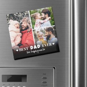 Persoonlijke Beste Papa Foto Collage Vader Magneet