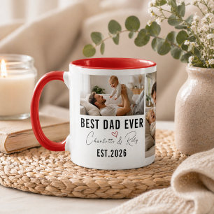 Persoonlijke BESTE PAPA Foto Douane Vaderdag Mok