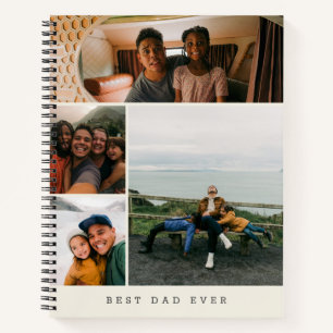 Persoonlijke 'Beste Papa Ooit' Fotocollage Notitieboek