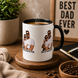 Persoonlijke Beste Papa Ooit Transparante Foto Mok