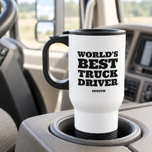 Persoonlijke 'Beste Truckchauffeur ter Wereld' Reisbeker