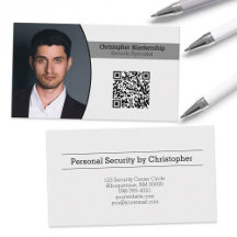 Persoonlijke beveiliging Aangepaste ovale foto QR-