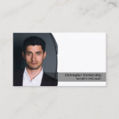 Persoonlijke beveiliging Aangepaste ovale foto QR- Visitekaartje (Voorkant)