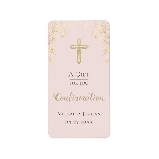 Persoonlijke bevestigingen Blush-handscanner Etiket (Voorkant)