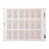 Persoonlijke bevestigingen Blush-handscanner Etiket (Full Sheet)