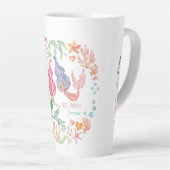 Persoonlijke BFF-cadeaus voor beste zeemeerminvrie Latte Mok (Rechterhoek)