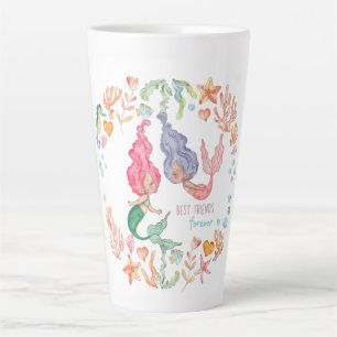 Persoonlijke BFF-cadeaus voor beste zeemeerminvrie Latte Mok