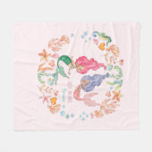 Persoonlijke BFF-cadeaus voor Zeemeerminnen Fleece Deken (Voorkant (Horizontaal))