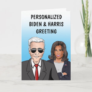 Persoonlijke BIDEN / HARRIS Wenskaart Kaart