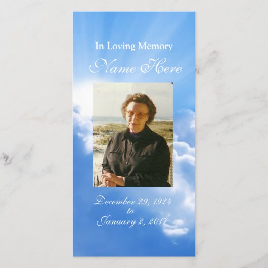 Persoonlijke bidkaart / bidkaarten (Voorkant)