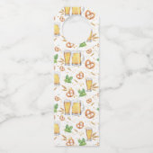 Persoonlijke Bierfles Hanger voor Hoppy Holidays (Achterkant)