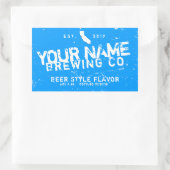 Persoonlijke bierfleslabels rechthoekige sticker (Tas)
