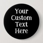 Persoonlijke Big Black Pin-on Button (Voorkant)
