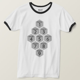 Persoonlijke Bijenkorf 9 Foto Collage T-shirt