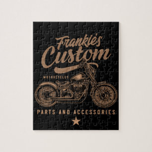 Persoonlijke Biker Aangepaste Bobber Motorfiets Ga Legpuzzel