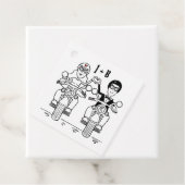 Persoonlijke Biker Motorfiets Trouwgunstlabels Bedankjes Labels (In situ)