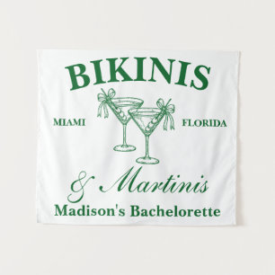 Persoonlijke Bikinis & Martinis Bachelorette Feest Wandkleed