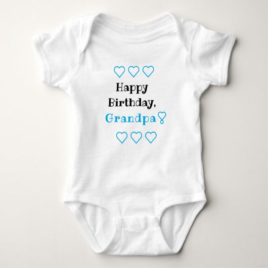 Persoonlijke Birthday Baby Onepart Romper (Voorkant)