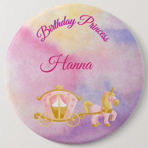 Persoonlijke Birthday Princess Button