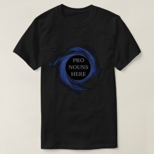 Persoonlijke Black Hole Genderongeldige randappara T-shirt