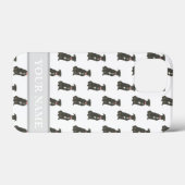 Persoonlijke Black Pitbull Staffy Dog Case-Mate iPhone Case (Achterkant (horizontaal))