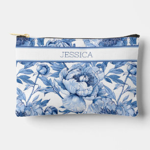 Persoonlijke Blauwe Bloem Reis Bloem Make-up Etui