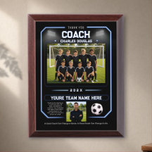 Persoonlijke Blauwe Dank Je Coach Voetbal