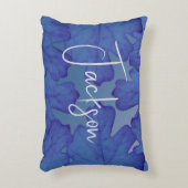 Persoonlijke Blauwe Eikenblad Accent Kussen (Voorkant(Verticaal))