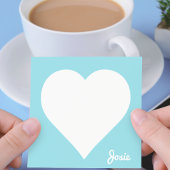Persoonlijke Blauwe Hart Post-Its Post-it® Notes