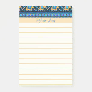 Persoonlijke blauwe olifanten post-it® notes