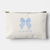 Persoonlijke Blauwe Strik Coquette Esthetiek Etui (Voorkant)