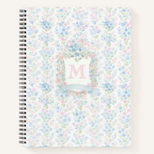 Persoonlijke bloemenaquarel fleece deken notitieboek