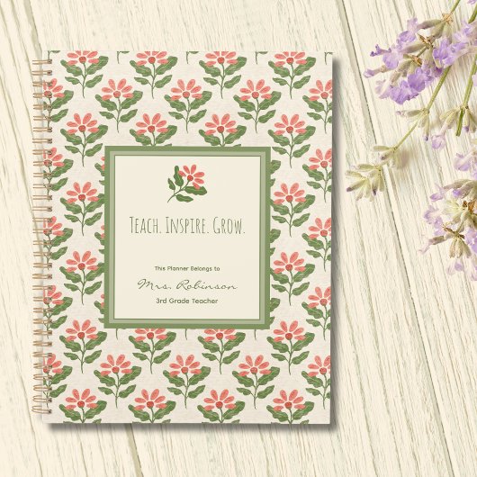 Persoonlijke bloemendocentenplanner planner