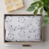 Persoonlijke bloemengeboortegiftmap tissuepapier (Geschenk)