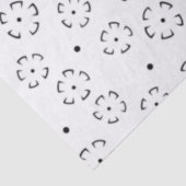 Persoonlijke bloemengeboortegiftmap tissuepapier (Detail)