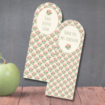 Persoonlijke bloemige bookmark voor waardering van