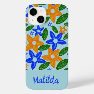 Persoonlijke bloemmobielehoes Case-Mate iPhone 14 hoesje
