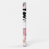 Persoonlijke bloemprint met zwart-wit dierprint Case-Mate iPhone case (Achterkant/rechts)