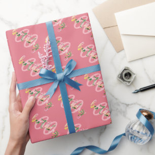 Persoonlijke bloemstuk voor verjaardag in de zomer cadeaupapier
