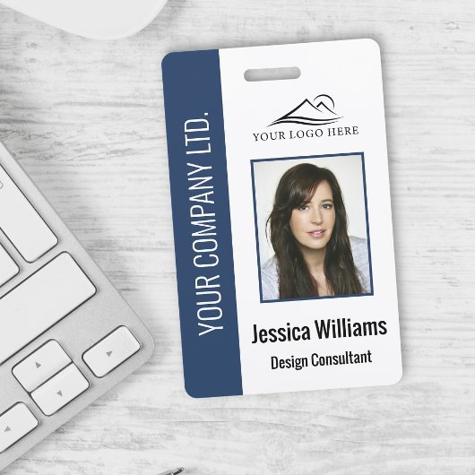 Persoonlijke Blue Corporate Employee Security ID Badge