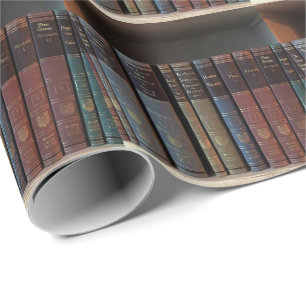 Persoonlijke Boekenliefhebber Boekenplank Cadeaupapier