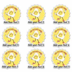 Persoonlijke boer-leraar levensmiddelenrewards tic sticker