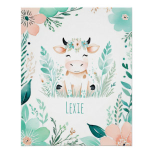 Persoonlijke Boho Baby Poster - Kalf Design Perfect Poster
