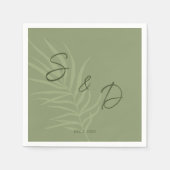 Persoonlijke Boho Bruiloft Servet (Voorkant)