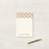 Persoonlijke Boho-waterverfregenboog Post-it® Notes (Op bureau)