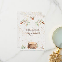 Persoonlijke Boho Woodland Baby Shower Achtergrond